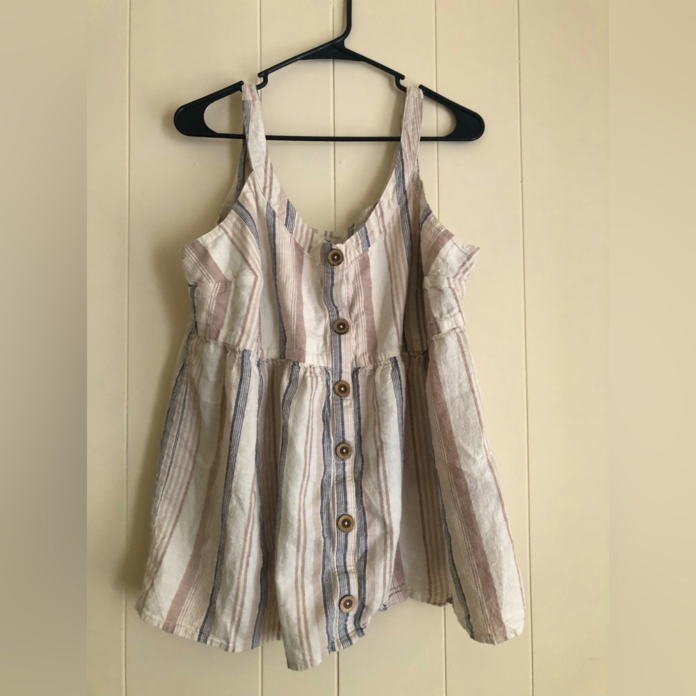 babydoll top with buttons
